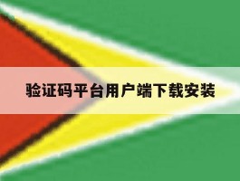 验证码平台用户端下载安装