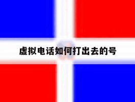 虚拟电话如何打出去的号