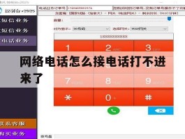 网络电话怎么接电话打不进来了