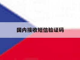 国内接收短信验证码