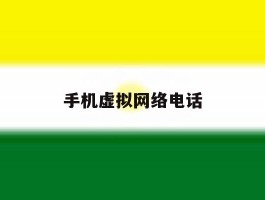 手机虚拟网络电话